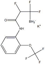 potassium trifluoro(3-oxo-3-((2-(trifluoromethoxy)phenyl)amino)propyl)borate Structure