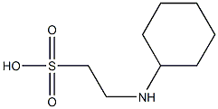 2-(CyclohexylaMino)ethanesulfonic acid Structure