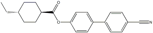 4''-CYANOBIPHENYL-4-YL TRANS-4-ETHYL-CYCLOHEXANECARBOXYLATE Struktur