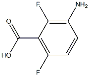 2,6-二氟-3-氨基苯甲酸, , 结构式