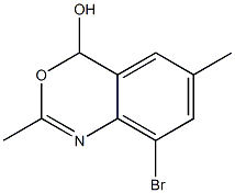 8-broMo-2,6-diMethyl-4H-benzo[d][1,3]oxazin-4-ol 化学構造式