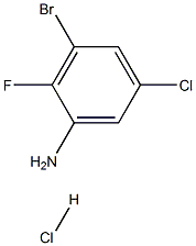 3-溴-5-氯-2-氟苯胺盐酸盐, 1384265-18-2, 结构式