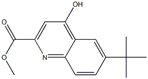 6-tert-Butyl-4-hydroxy-quinoline-2-carboxylic acid Methyl ester Structure