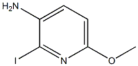 2-iodo-6-Methoxypyridin-3-aMine Struktur