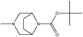 3-Methyl-3,8-diaza-bicyclo[3.2.1]octane-8-carboxylic acid tert-butyl ester 结构式