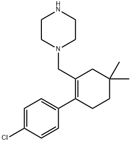 1-((2-(4-chlorophenyl)-5,5-diMethylcyclohex-1-enyl)Methyl)piperazine Structure