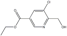 5-氯-6-羟甲基烟酸乙酯, , 结构式