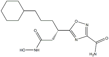 (S)-5-(6-cyclohexyl-1-(hydroxyaMiNA)-1-oxohexan-3-yl)-1,2,4-oxadiazole-3-carboxaMide 化学構造式