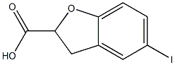 5-Iodo-2,3-dihydro-benzofuran-2-carboxylic acid Struktur