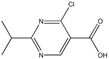 4-Chloro-2-isopropylpyriMidine-5-carboxylic acid Structure