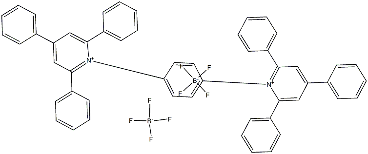 2,4,6-Triphenyl-1-[4-(2,4,6-triphenyl-1-pyridiniuMyl)phenyl]pyridiniuM ditetrafluoroborate Structure