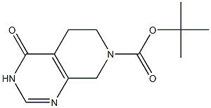 4-oxo-4,5,6,8-tetrahydro-3H-pyrido[3,4-d]pyriMidine-7-carboxylic acid tert-butyl ester Struktur