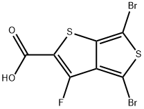 4,6-DibroMo-3-fluorothieno[3,4-b]thiophene-2-carboxylic acid Structure