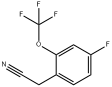 4-氟-2-(三氟甲氧基)苯基乙腈,1323966-14-8,结构式