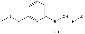 (3-((二甲氨基)甲基)苯基)硼酸盐酸盐, 1485417-01-3, 结构式