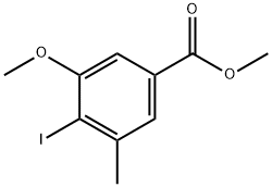 Methyl 4-Iodo-3-Methoxy-5-Methylbenzoate Struktur