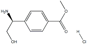 METHYL 4-((1S)-1-AMINO-2-HYDROXYETHYL)BENZOATE HCl 化学構造式