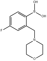 4-fluoro-2-(MorpholinoMethyl)phenylboronic acid Structure