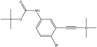 (4-BroMo-3-triMethylsilanylethynyl-phenyl)-carbaMic acid tert-butyl ester