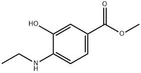 3-羟基-4-(乙氨基)苯甲酸甲酯,1820609-04-8,结构式