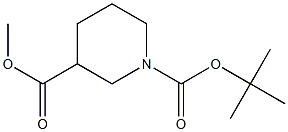 Methyl 1-Boc-3-piperidinecarboxylate Structure