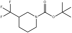 3-(三氟甲基)哌啶-1-甲酸叔丁酯,1093759-71-7,结构式