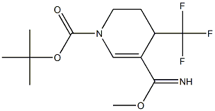 tert-butyl 5-(iMino(Methoxy)Methyl)-4-(trifluoroMethyl)-3,4-dihydropyridine-1(2H)-carboxylate Struktur