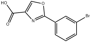2-(3-broMophenyl)oxazole-4-carboxylic acid Struktur