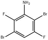 2,3-二溴-5,6-二氟苯胺, 702640-60-6, 结构式