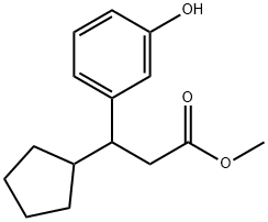 Methyl 3-Cyclopentyl-3-(3-hydroxyphenyl)propanoate Structure