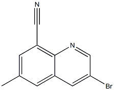 3-BroMo-6-Methylquinoline-8-carbonitrile Structure