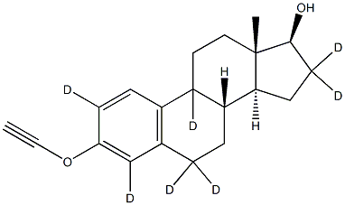 Ethynyl Estradiol-2,4,9,6,6,16,16-d7 Structure