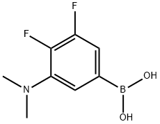 (3-(diMethylaMino)-4,5-difluorophenyl)boronic acid Structure