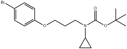 tert-butyl (3-(4-broMophenoxy)propyl)(cyclopropyl)carbaMate Structure