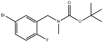 tert-butyl 5-broMo-2-fluorobenzyl(Methyl)carbaMate Structure