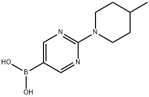 (2-(4-Methylpiperidin-1-yl)pyriMidin-5-yl)boronic acid Structure