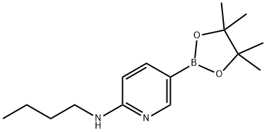 2-BUTYLAMINO-5-PYRIDINEBORONIC ACID, PINACOL ESTER Struktur