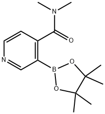 N,N-DIMETHYL-3-(4,4,5,5-TETRAMETHYL-1,3,2-DIOXABOROLAN-2-YL)ISONICOTINAMIDE Struktur