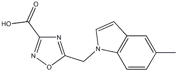  5-((5-Methyl-1H-indol-1-yl)Methyl)-1,2,4-oxadiazole-3-carboxylic acid