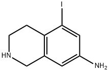 5-iodanyl-1,2,3,4-tetrahydroisoquinolin-7-aMine,213597-93-4,结构式