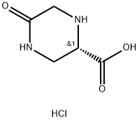 (S)-5-Oxopiperazine-2-carboxylic acid hydrochloride Structure