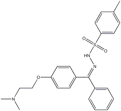 N'-((4-(2-(DiMethylaMino)ethoxy)phenyl)(phenyl)Methylene)-4-Methylbenzenesulfonohydrazide Struktur