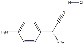 (R)-2-AMINO-2-(4-AMINOPHENYL)ACETONITRILE HYDROCHLORIDE,,结构式