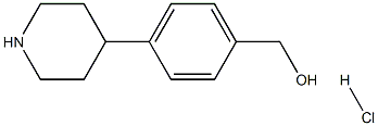 (4-Piperidin-4-yl-phenyl)Methanol hydrochloride Struktur