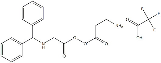 b-Alanine diphenylMethylaMineacetoxy ester trifluoroacetate Structure