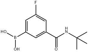 (3-(tert-butylcarbaMoyl)-5-fluorophenyl)boronic acid Structure