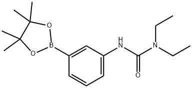 1,1-diethyl-3-(3-(4,4,5,5-tetraMethyl-1,3,2-dioxaborolan-2-yl)phenyl)urea Struktur