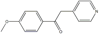 1-(4-甲氧基苯基)-2-(4-吡啶)-乙酮,,结构式