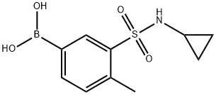 (3-(N-cyclopropylsulfaMoyl)-4-Methylphenyl)boronic acid Struktur