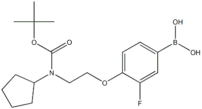 (4-(2-((tert-butoxycarbonyl)(cyclopentyl)aMino)ethoxy)-3-fluorophenyl)boronic acid|(4-(2-((叔-丁氧基羰基)(环戊基)氨基)乙氧基)-3-氟苯基)硼酸